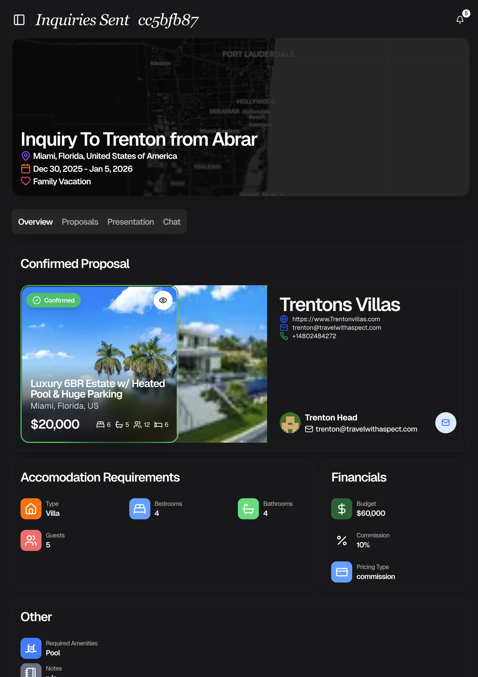 A branded client proposal ready to share